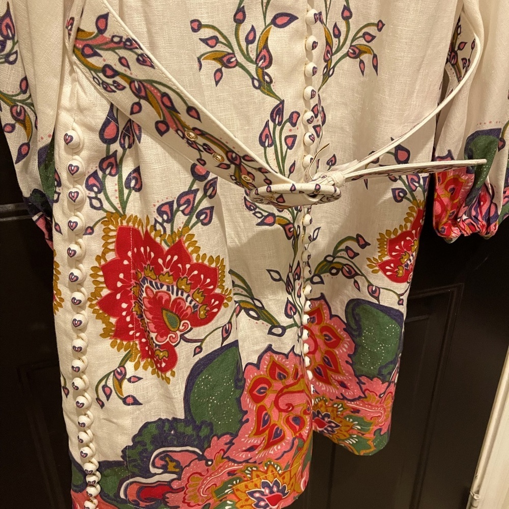 Zimmerman Floral Belted Tempo Mini With Tags - Picture 4 of 5